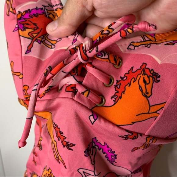 NWT Rosa Chá Brazilian One-Piece Horse Print Swimsuit - Picture 8 of 15